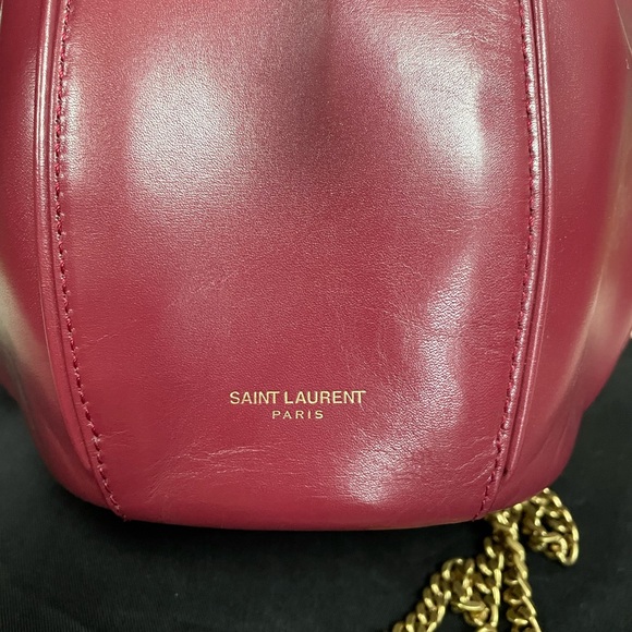 SOLD!!!! 💯 Saint Laurent Talitha Bucket Bag Leather Small - Picture 3 of 9